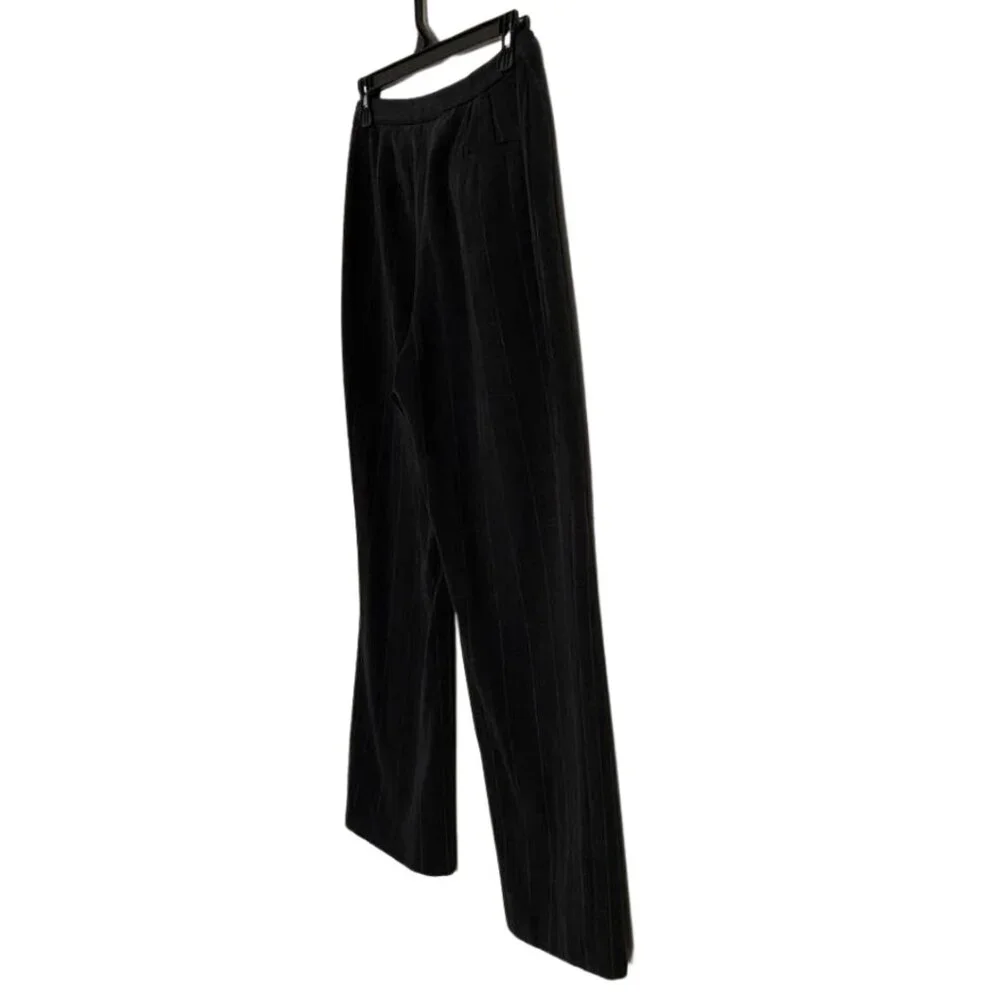 Worthington Petite Stretch Grey Plaid Business Casual Dress Pants - Picture 5 of 13